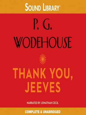cover image of Thank You, Jeeves